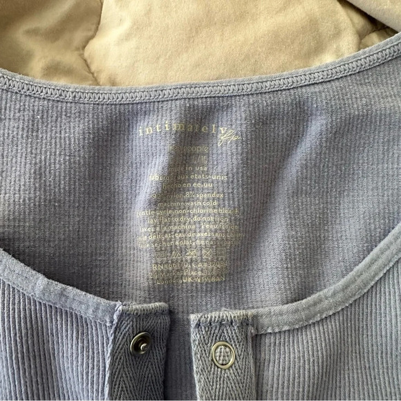 FREE PEOPLE Ribbed Top L - Picture 2 of 5